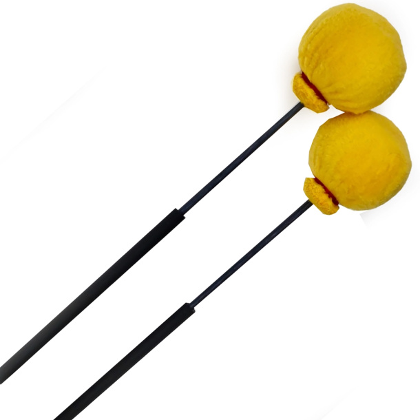 Dragonfly Percussion Resonance Series: Large Mini Rollers, Yellow 
