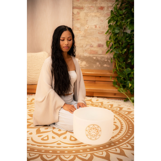 Solfeggio Crystal Singing Bowl 12",174 Hz, F#3