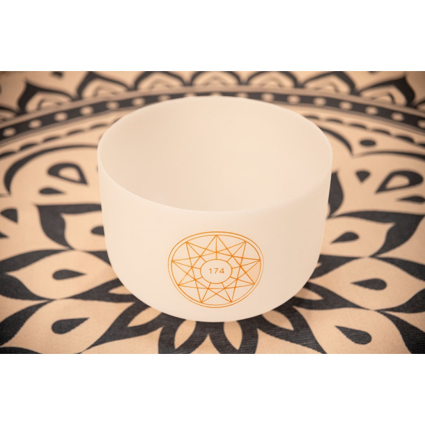 Solfeggio Crystal Singing Bowl 12",174 Hz, F#3