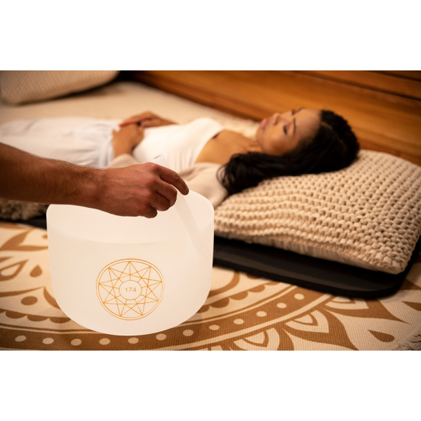 Solfeggio Crystal Singing Bowl 12",174 Hz, F#3