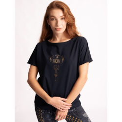 T-shirt "Eka Padma", �kologisk, Bl� 