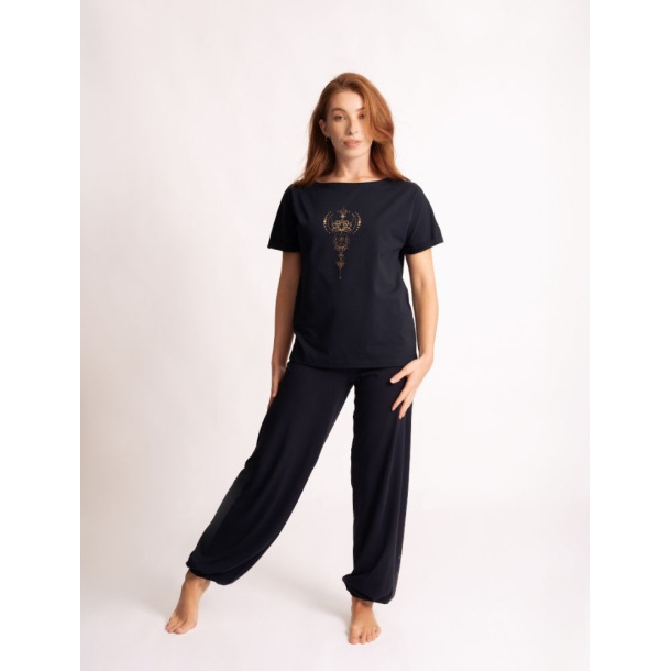 T-shirt "Eka Padma", �kologisk, Bl� 