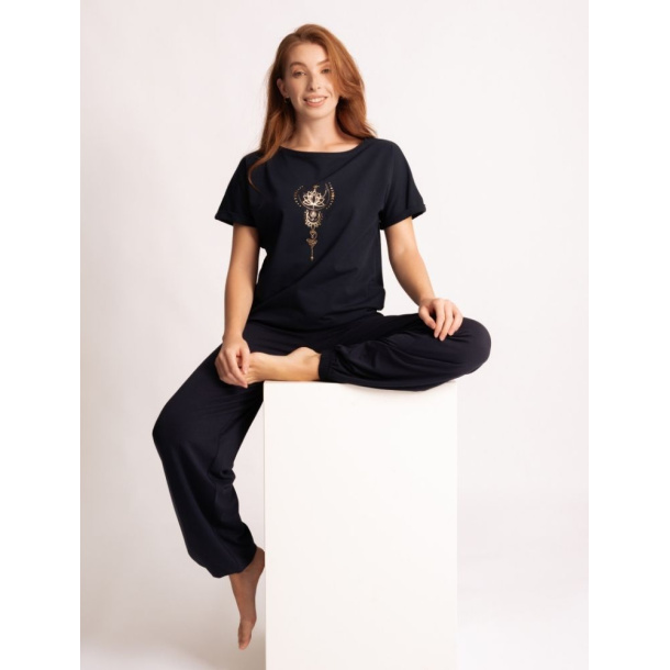 T-shirt "Eka Padma", �kologisk, Bl� 