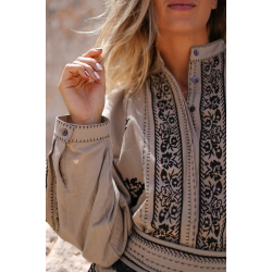 Kaftan Espanola - Taupe/Ecru, str XS/S 