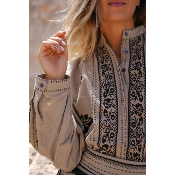 Kaftan Espanola - Taupe/Ecru, str XS/S 