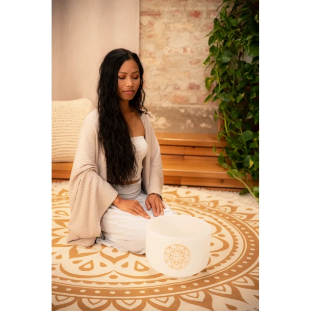Solfeggio Crystal Singing Bowl 10",  417 Hz, G#4
