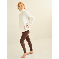 Mena Bomullsjakke m/Rosenkvarts - Crema 