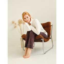 Mena Bomullsjakke m/Rosenkvarts - Crema 