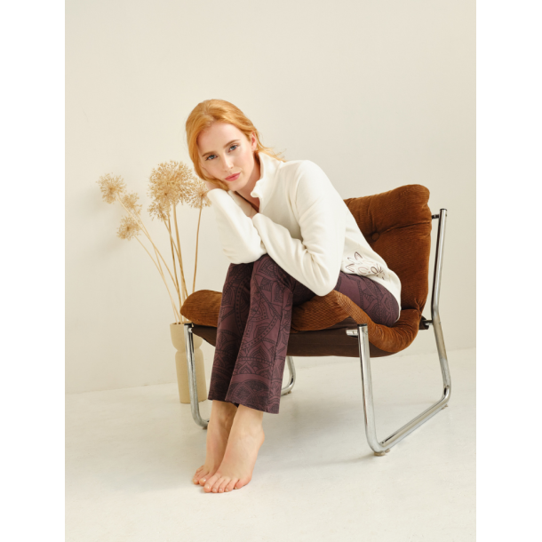 Mena Bomullsjakke m/Rosenkvarts - Crema 