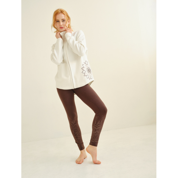 Mena Bomullsjakke m/Rosenkvarts - Crema 