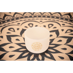 Solfeggio Crystal Singing Bowl 8", 528Hz, Note C#5