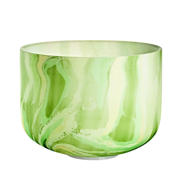 Marble Singing Bowl 10", Note F4, Heart Chakra