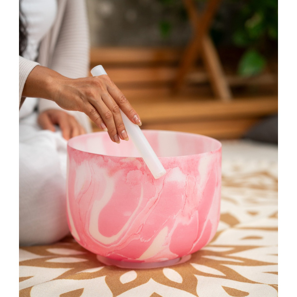 Marble Singing Bowl 10",  Root Chakra