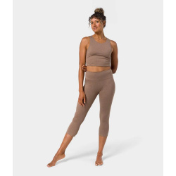 Manduka Dhara Capri Yogatights - Lions Mane Heather