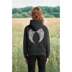 Angel Wings Hoodie - Faded Bone