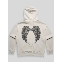 Angel Wings Hoodie - Faded Bone
