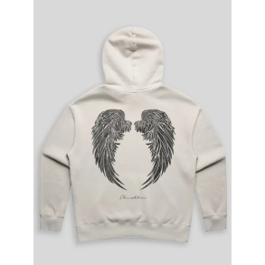 Angel Wings Hoodie - Faded Bone