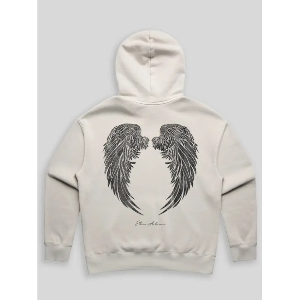 Angel Wings Hoodie - Faded Bone