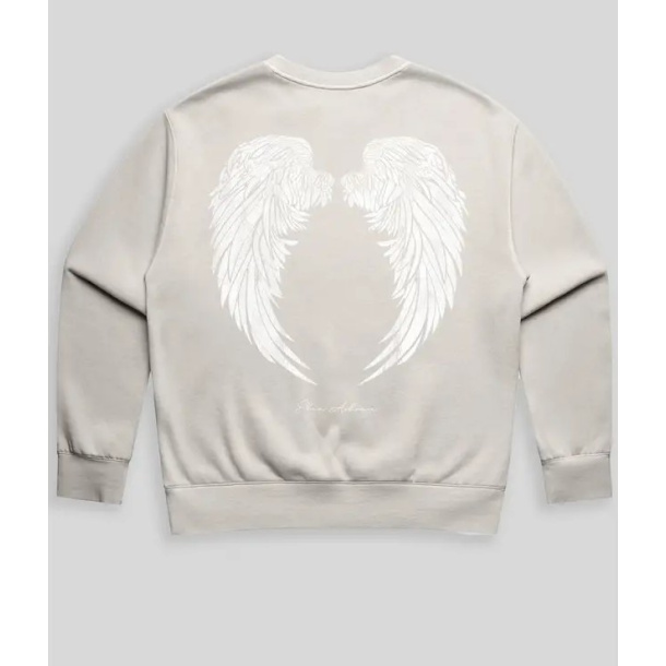 Angel Wings Sweather - Faded Bone