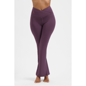 Aura flared yogapants - Berry