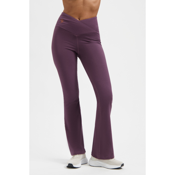 Aura flared yogapants - Berry