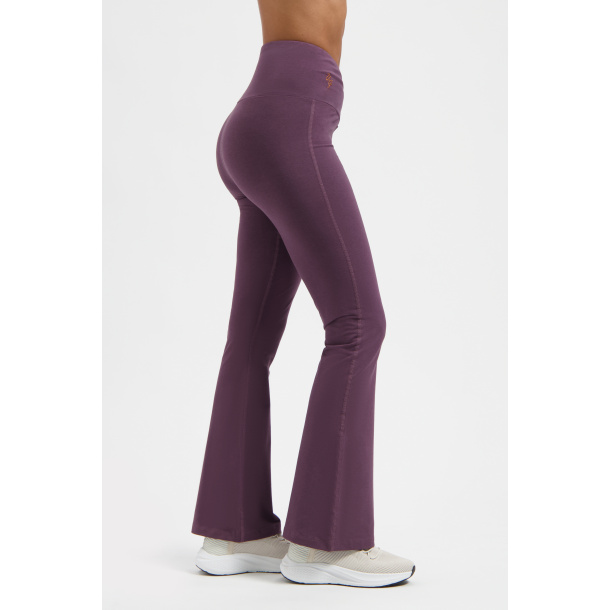 Aura flared yogapants - Berry