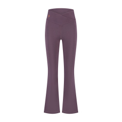 Aura flared yogapants - Berry