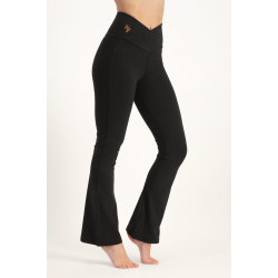 Aura flared yogapants - Onyx Black 