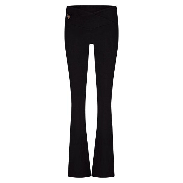 Aura flared yogapants - Onyx Black 