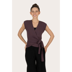 Aurora Wrap Top - Berry