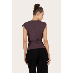 Aurora Wrap Top - Berry