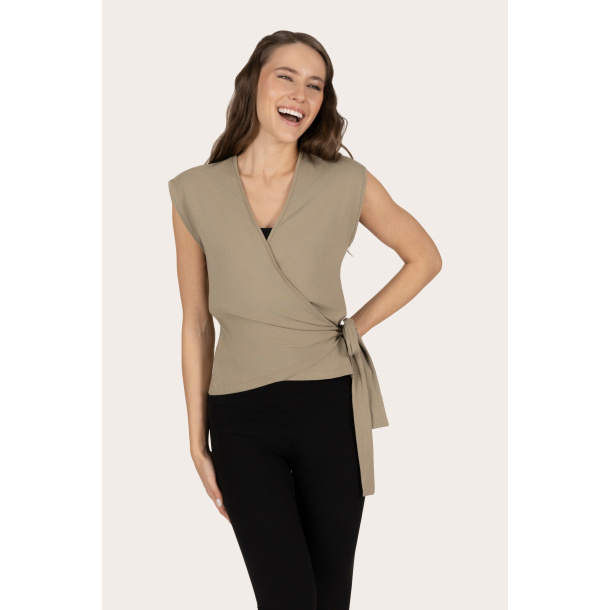 Aurora Wrap Top -Fern