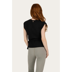 Aurora Wrap Top - Black 