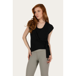 Aurora Wrap Top - Black 