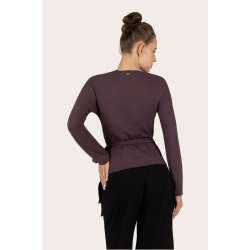 Aurora Wrap Sweather - Berry 