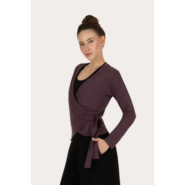 Aurora Wrap Sweather - Berry 