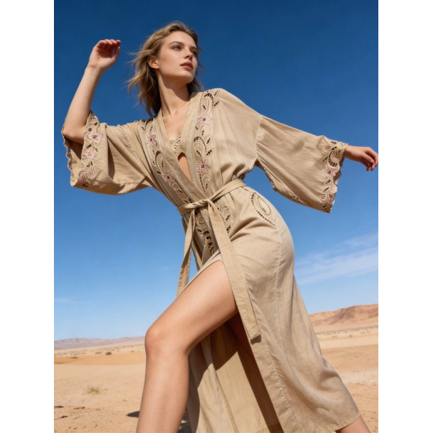 Flowing Kimono - Beige 