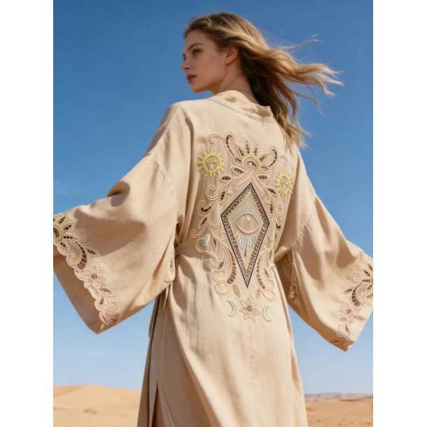 Flowing Kimono - Beige 