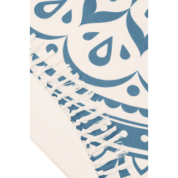 Sonic Energy Meditation Rug, Navy Blue