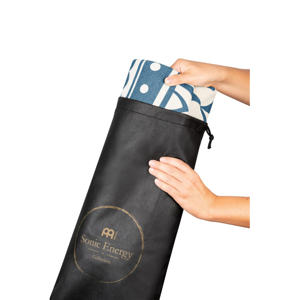 Sonic Energy Meditation Rug, Navy Blue