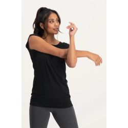 Asana Tee - Onyx Black