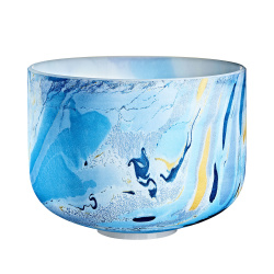 Marble Singing Bowl 10", Brow Chakra