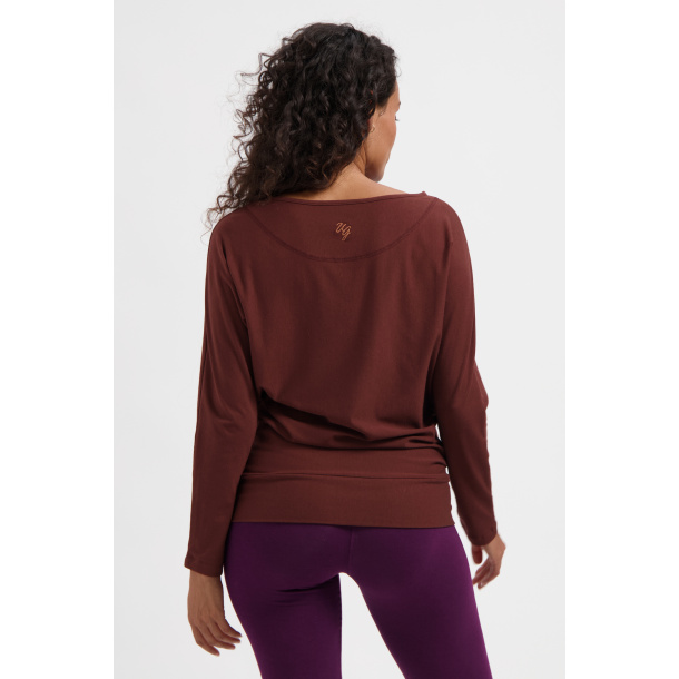Budhi Longsleeve Yoga Shirt - Marron