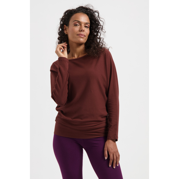 Budhi Longsleeve Yoga Shirt - Marron