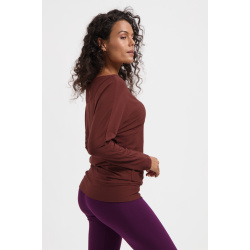 Budhi Longsleeve Yoga Shirt - Marron