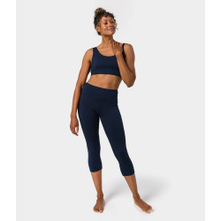 Manduka Dhara Capri Yogatights - Midnight 