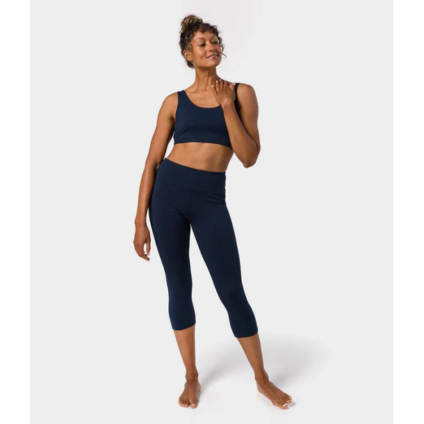 Manduka Dhara Capri Yogatights - Midnight 