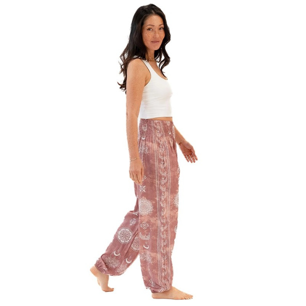 Haremsbukse Dusty Rose Lotus Moon