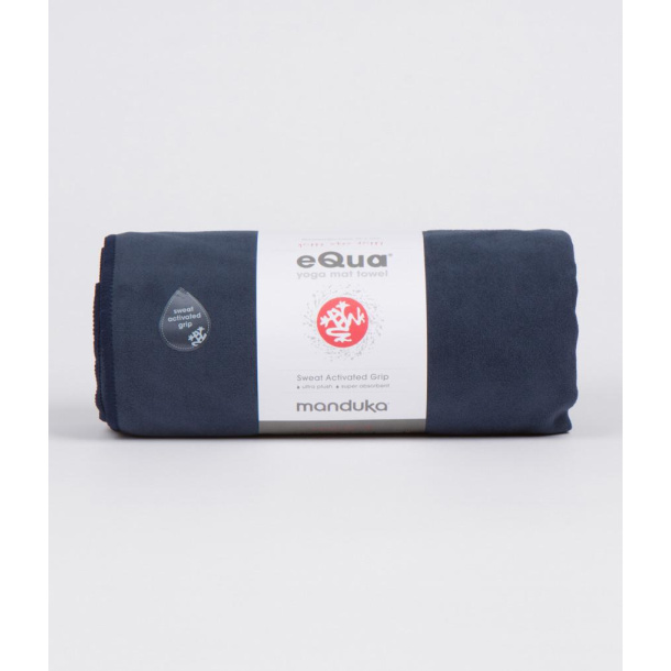 Manduka eQua mattehndkle - Midnight (mrk bl)  