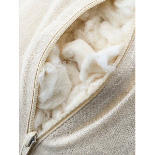 Bolster Firkantet - kologisk Bomull, Rose Quartz